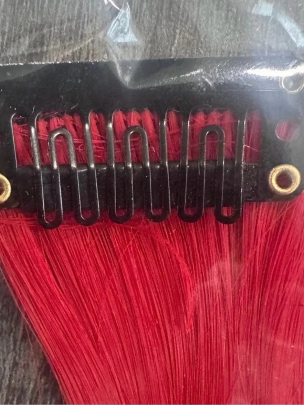 💞 New 6 Pack of 22” Red Synthetic Clip In Hair Extensions